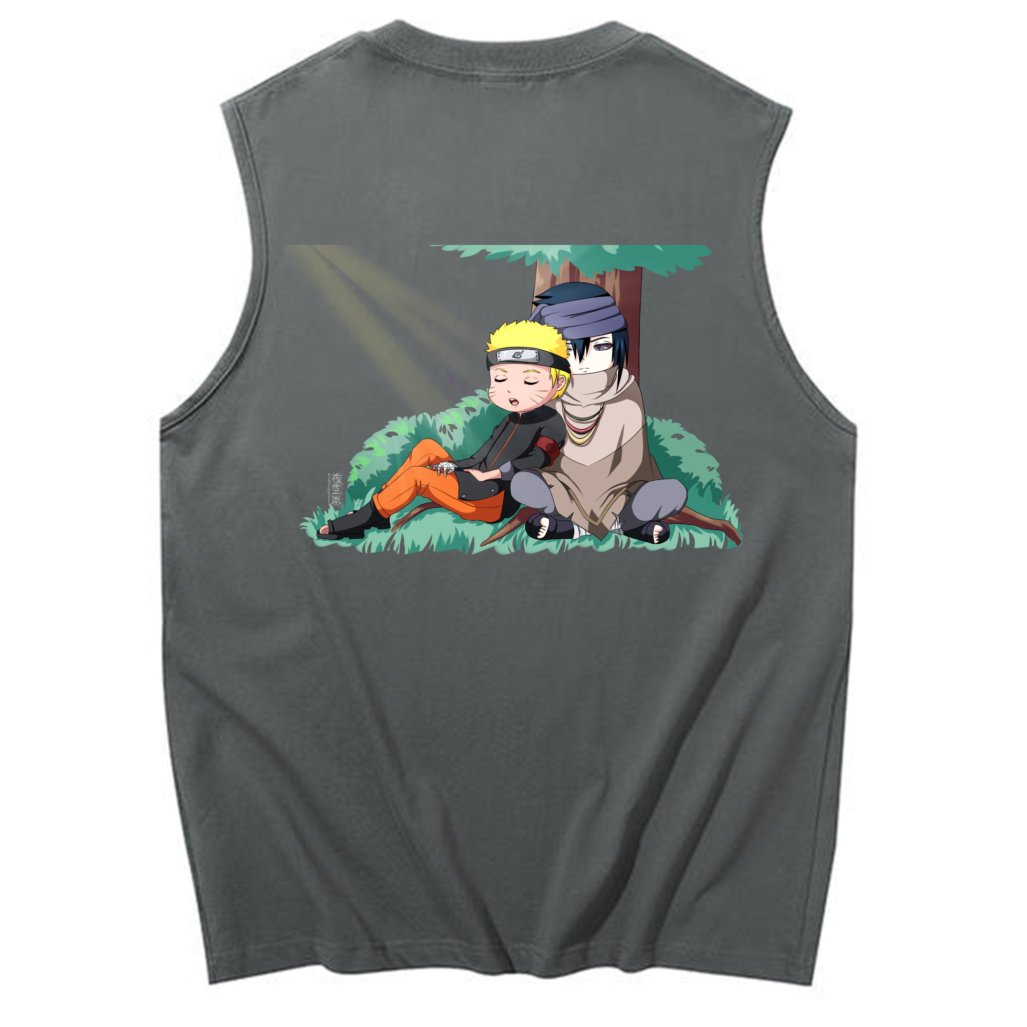（画像用） NARUTO -ナルト- うずまき ナルト Uzumaki Naruto コットン100％タンクトップ（背面プリント）